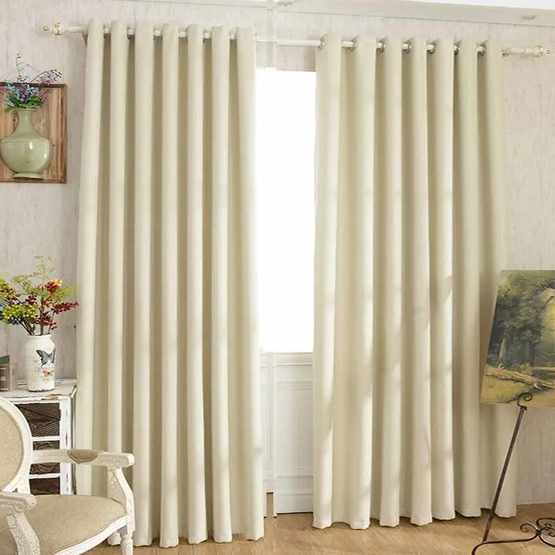 

Faux Linen Blackout Curtains for Living Room Home Decor Window Curtains for Bedroom Rideaux Window Customized