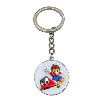 

2style 3cm Super Mario Odyssey Keyring Pendant keychain Figure toy