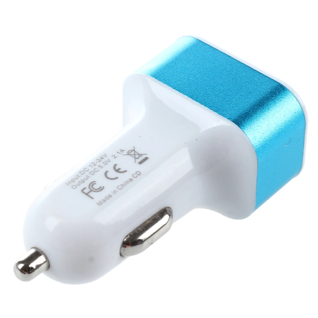 Универсальный 5V 2.1A USB DC Автомобильное зарядное устройство для iPhone Sam-sung H T C 3 порта синий