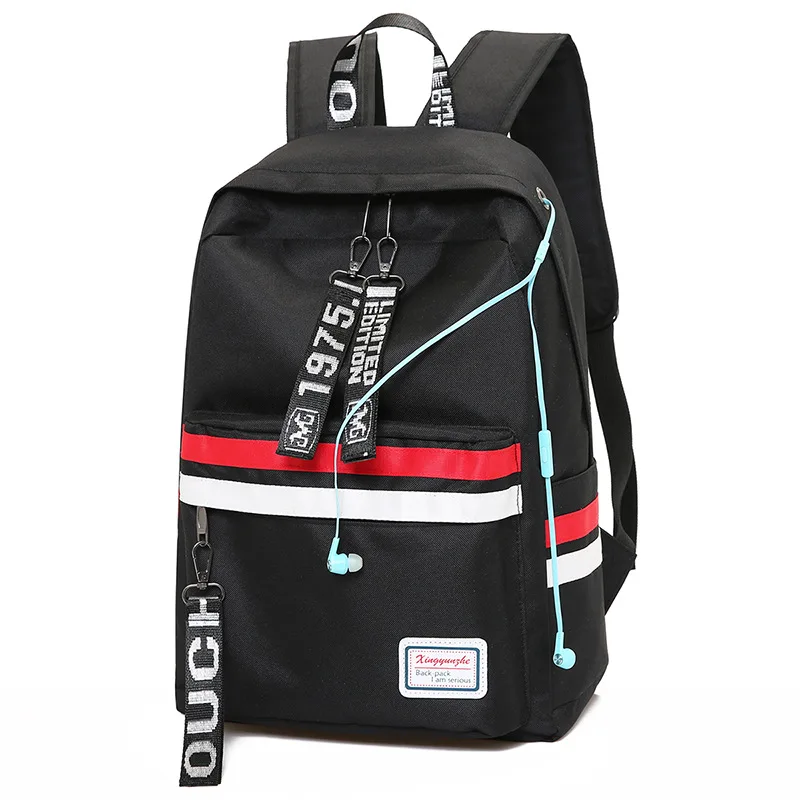 

New nylon shoulder bag recreational student computer bag large capacity for both sexes