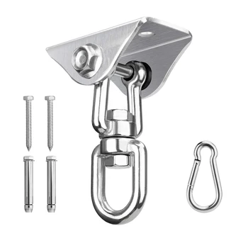 

360 ° Freely Rotatable Ceiling Hook 450 Kg Load-Super Holder Removable Stainless Steel for Camping Boat Fishing Outdoor Tools