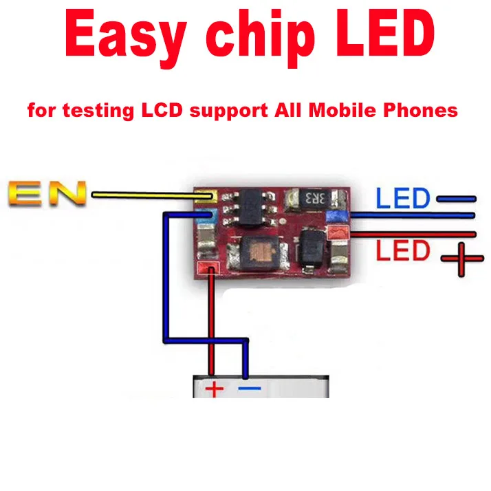 

5pcxs/lot Oityn Easy chip LED for testing LCD for iPhone for Samsung for Huawei for Xiaomi All Mobile Phones