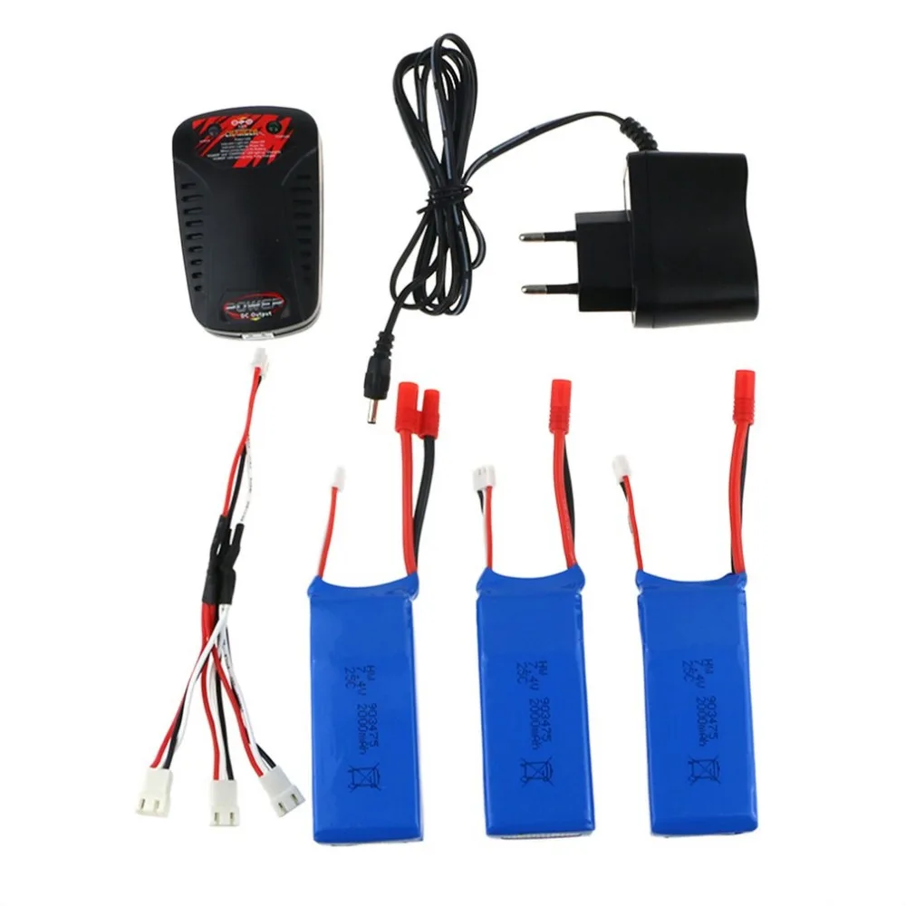 Buy 3pcs 7.4V 2000mAh Model Airplane Lithium Battery