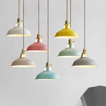 Lampe LED suspendue au design moderne, luminaire décoratif d'intérieur, multicolore, avec interrupteur, à fil torsadé, idéal pour une salle à manger ou un Restaurant, E27