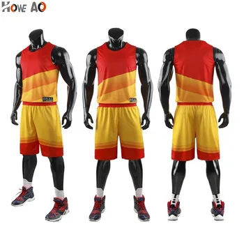 

HOWE AO New Men Women Basketball Jerseys Sets Uniforms Sport Kit Clothing Shirts Shorts Suit Side Pockets DIY Custom Printing