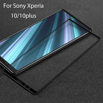 Перейти на Алиэкспресс и купить Полное покрытие закаленное стекло для Sony Xperia 10 Plus защита экрана стекло для Sonny X peria Xperia10 10 Plus стеклянная защитная пленка