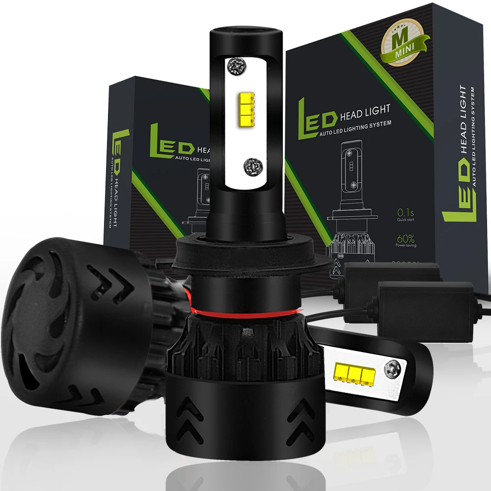 

14000LM Car Led Headlight with Philips Led Chips H7 H1 H11 HB3 9005 H10 HB4 9006 H4 9003 HB2 12V 6000K Cold White Auto Led Bulbs
