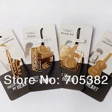 1 шт./лот милый музыкальный инструмент металлическая Закладка дизайн, закладки, закладки для чтения распродажа, продукты для 2013(SS-8695