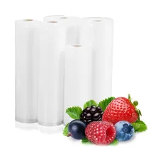 5 Size Kitchen Vacuum Food Sealer Rolls PE Food Grade Membranes Keep Fresh Vacuum Storage Bags Wrapper Film Foodsaver Rolling