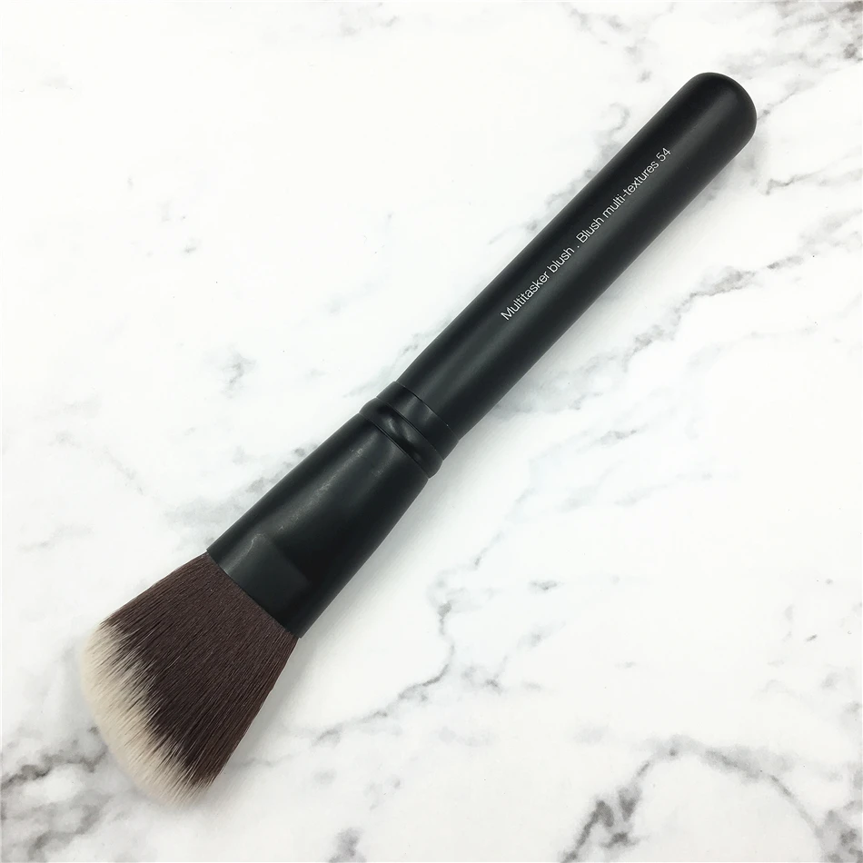 Angled Blush Brush Matte Black 54 Multitasker Professional Single