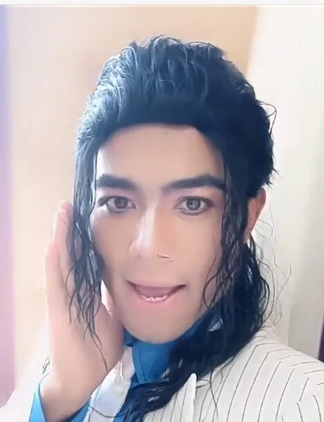 ロールプレイマイケル ジャクソン黒カーリーウィッグマイケル ジャクソン黒波状髪ポニーテールコスプレウィッグ髪送料無料 Aliexpress ノベルティ 特殊用途