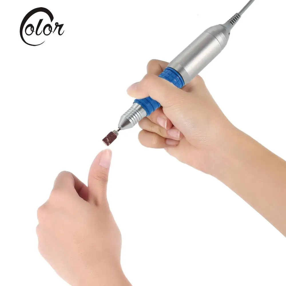 Профессиональная электрическая дрель для маникюра, 30000 об/мин, ручка для маникюра, пилочка для ногтей, инструмент для маникюра, разные цвета