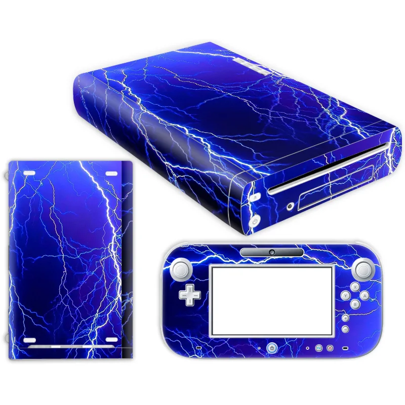 

For W ii U Console Cover with Remotes Controller Skins For Nintend w ii u sticker for w ii u skin---0543