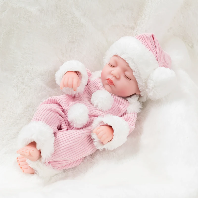 Reborn Baby Doll 10 дюймов полный винил реалистичные детские развивающие красивые игрушки для ванной дети Playmate милый Bebe Reborn