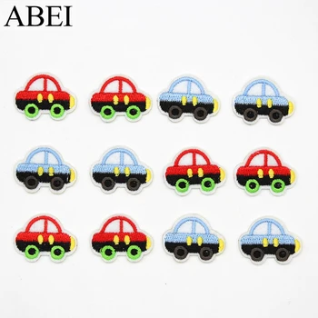 

20pcs/lot Cartoon Small Patches Embroidered Car Appliques DIY Handmade Patchwork for baby clothes hats shoes bags decoration