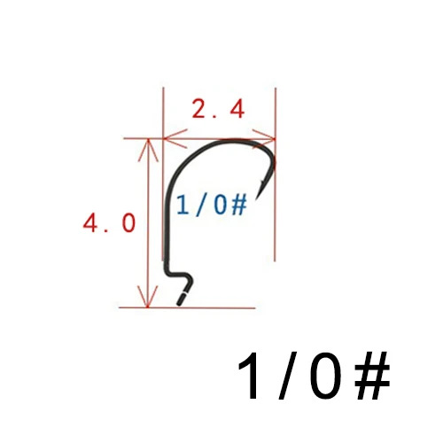 20 шт./лот рыболовный крючок 2#-3/0# колючей проволоки провернуть острые Pesca для превращения рыболовные снасти стали мягкие приманки рыболовный крючок crankbait - Цвет: Красный