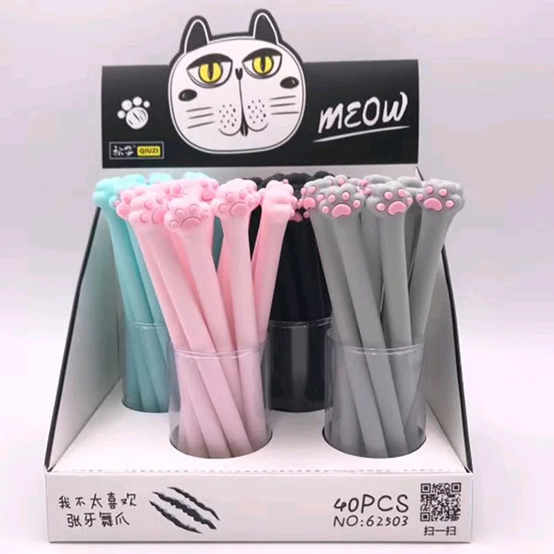 1 шт. милые кошачьи когти ручки Kawaii нейтральные 0 5 мм креативные гелевые для детей