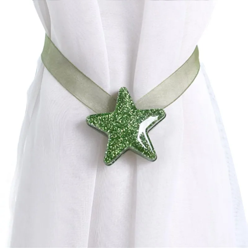 Магнитная пряжка для занавесок в форме звезд украшения окон гостиной держатель с