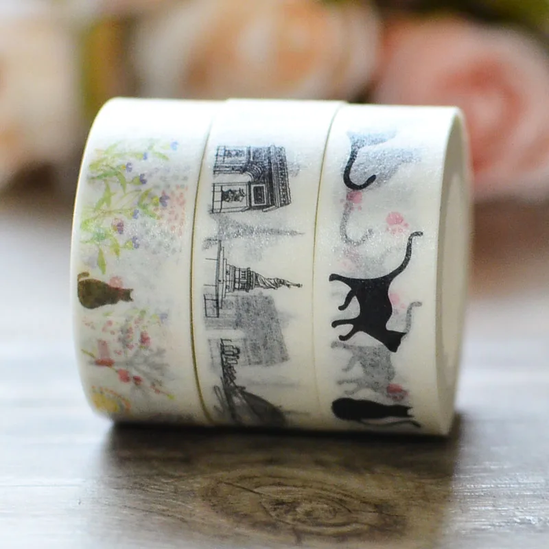 Декоративная Бумага васи лента кошка Papeleria Рождество DIY Ремесло Скрапбукинг