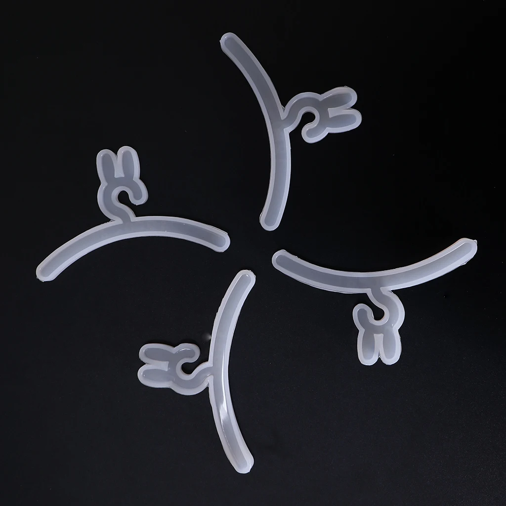 rabbit ear 10cm 4 шт. Полимерная глина художественные инструменты для литья пальто вешалка форма силиконовая форма DIY полимерный литой формы для куклы - Цвет: rabbit ear 10cm