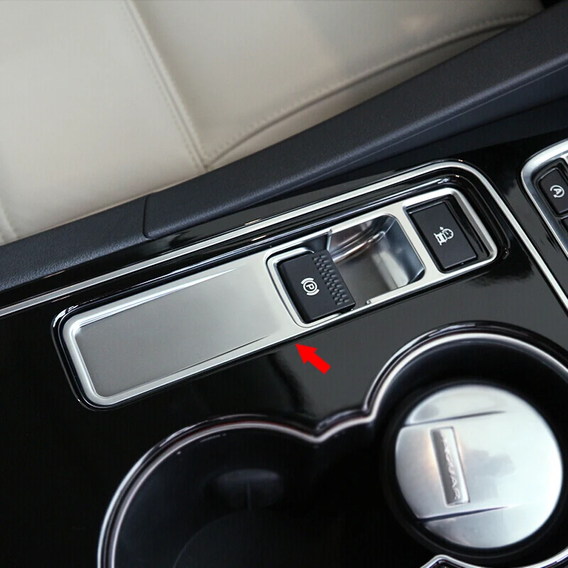 Us 17 6 23 Off For Jaguar Xe 2016 2017 2018 Xf 2015 2018 Abs Matte Interior Electronic Handbrak Cover Trim Car Styling Accessories 1pcs In