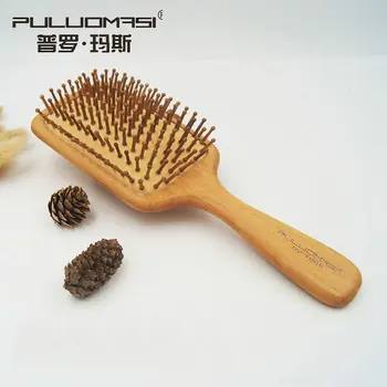 

Wooden Comb Scalp Massage Brush Natural Wood Needle Healthy Comb Antistatic Cushion Hair Brush Hair Care Styling Tools