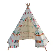 Любовь@ принты воздушных шариков дизайн индийские детские палатки дети Teepee детский игровой дом