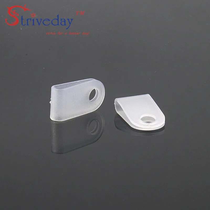 

100pcs/bag Black White 3.3 U type line clamp Cable retention clips Type U Line deduction Cable Clips