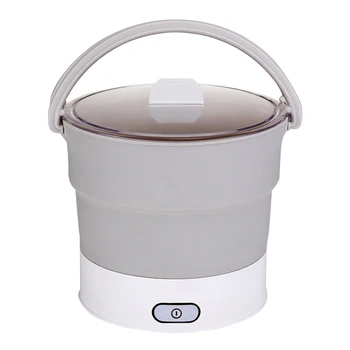 

Folding Hot Pot Electric Skillet Kettle Heated Food Container Travel Cooker Tool TB Sale