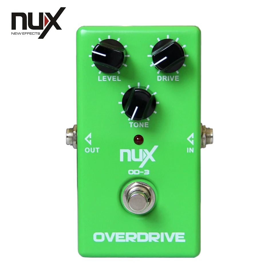 Педаль для гитарных эффектов NUX Effect Pedal OD 3 OVERDRIVE True bypass аппаратная коммутация