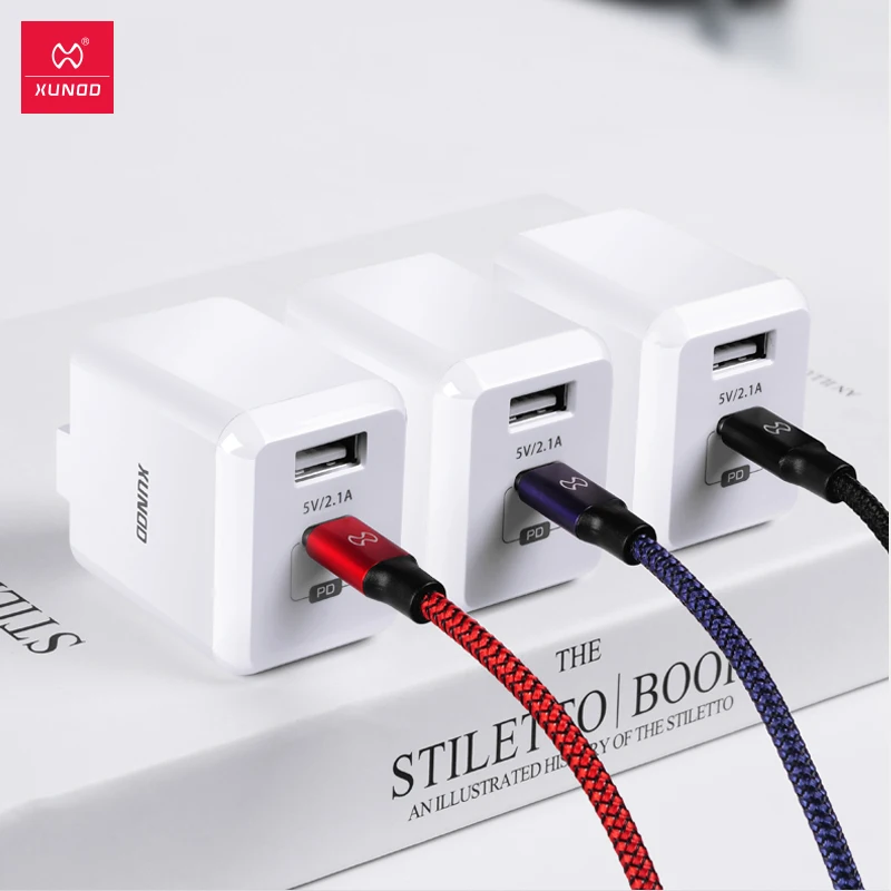

XUNDD PD Charger US Plug for iPhone 7 8 X Xiaomi Huawei Samsung Devices Wall