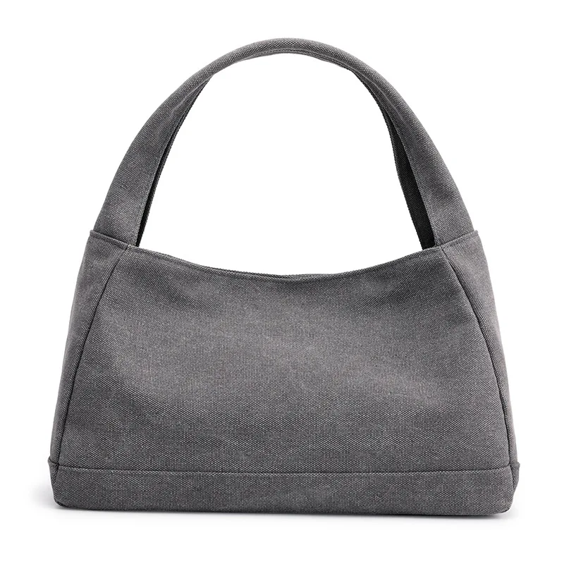 

Kvky new Casual Totes For Women Canvas Bag Large Capacity Ladies Handbag Pure color Simple Light Shopping Fashion Design