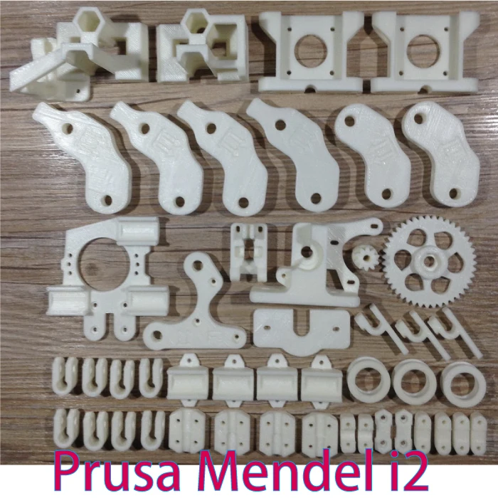  HOT!Heacent Open RepRap Prusa Mendel i2 Reprap Prusa Mendel i2 3D Printer Required PLA Plastic Parts Set Printed Parts Kit 