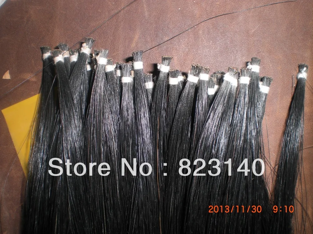 15 Hanks Stallion Black Violin Bow Hair 6 grams/hank High quality 32 inchesviolin bow hair