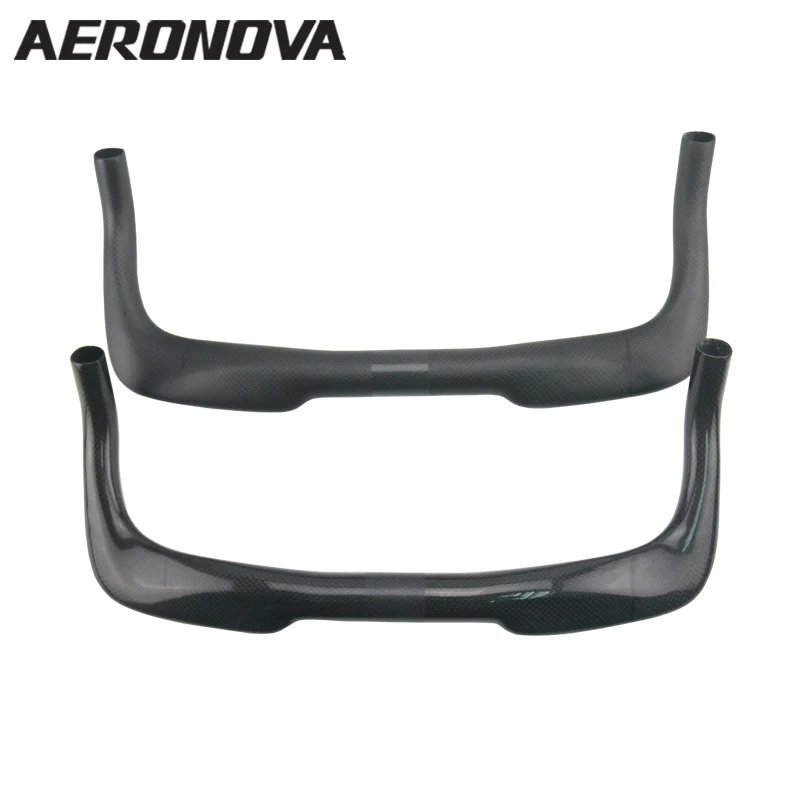 Bike Carbon Bullhorn 31.8 AERONOVA 3K Carbon Fibre...