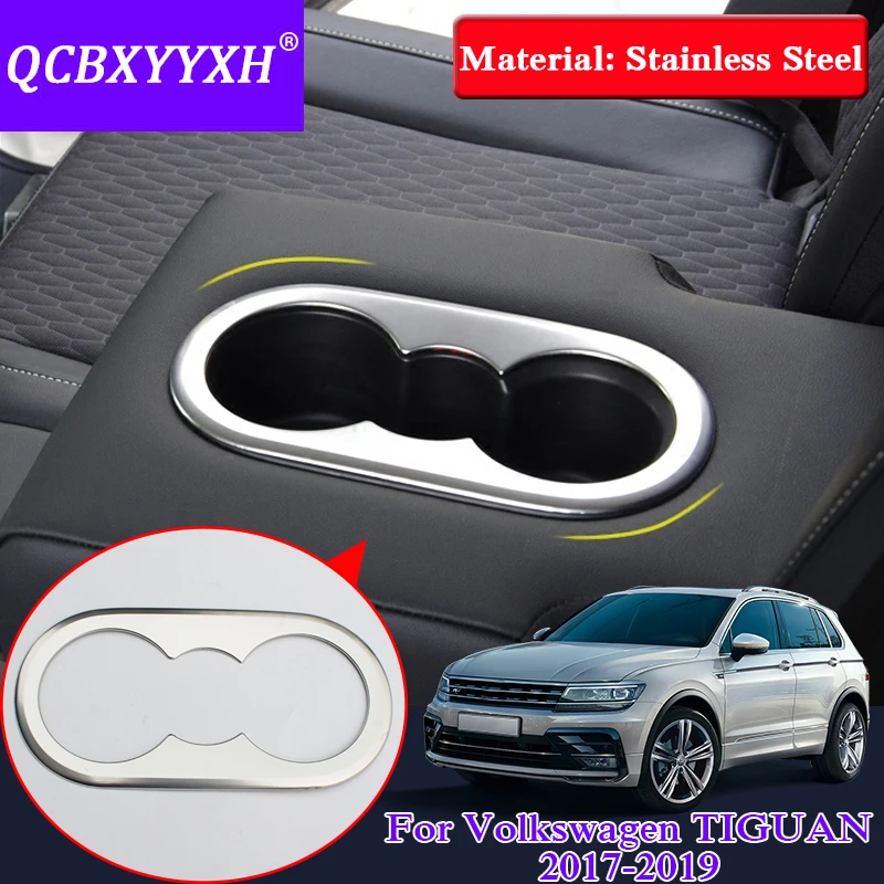 Car Styling For Volkswagen Tiguan 2017 2019 Rear Water Cup Holder Frame