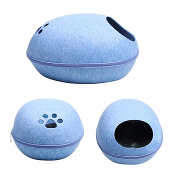 

Pet Cat Beds Mat 2 Pcs / Set Small Puppy Dogs Creative Wool Felt Cats House Blanket Indoor Pets Supplies Sleeping Kennel Cushion