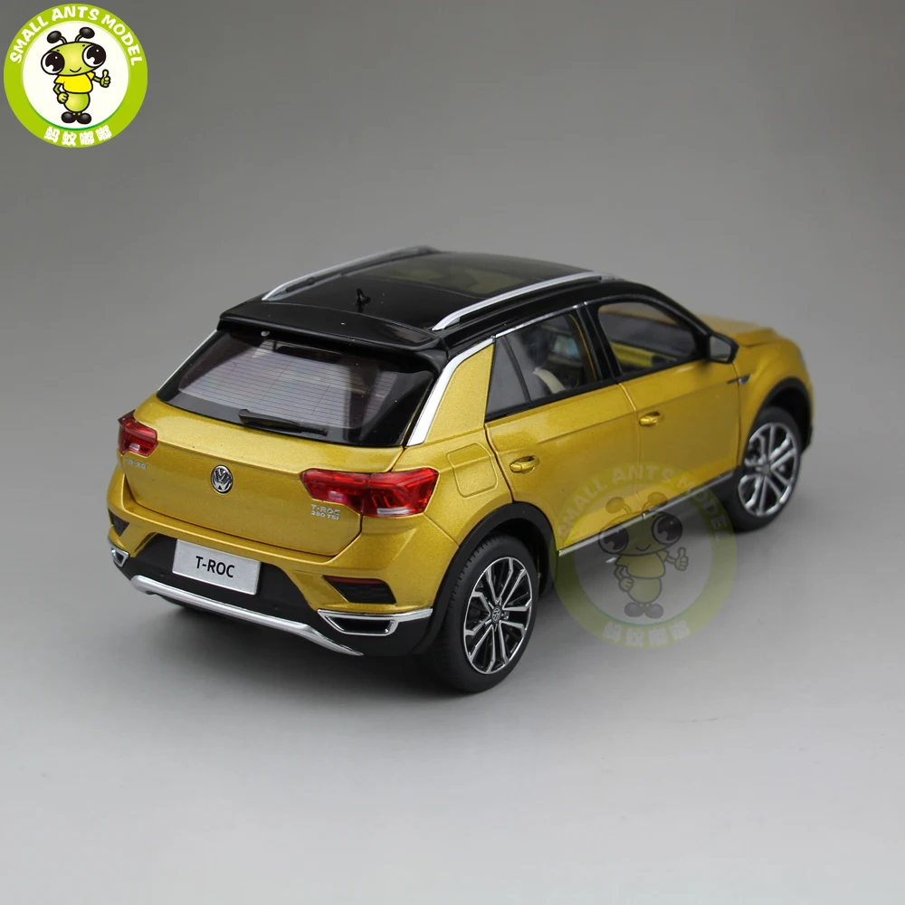 1/18 FAW T-ROC T ROC литая модель автомобиля игрушки Дети Мальчики Девочки Коллекция подарков на день рождения хобби черная крыша