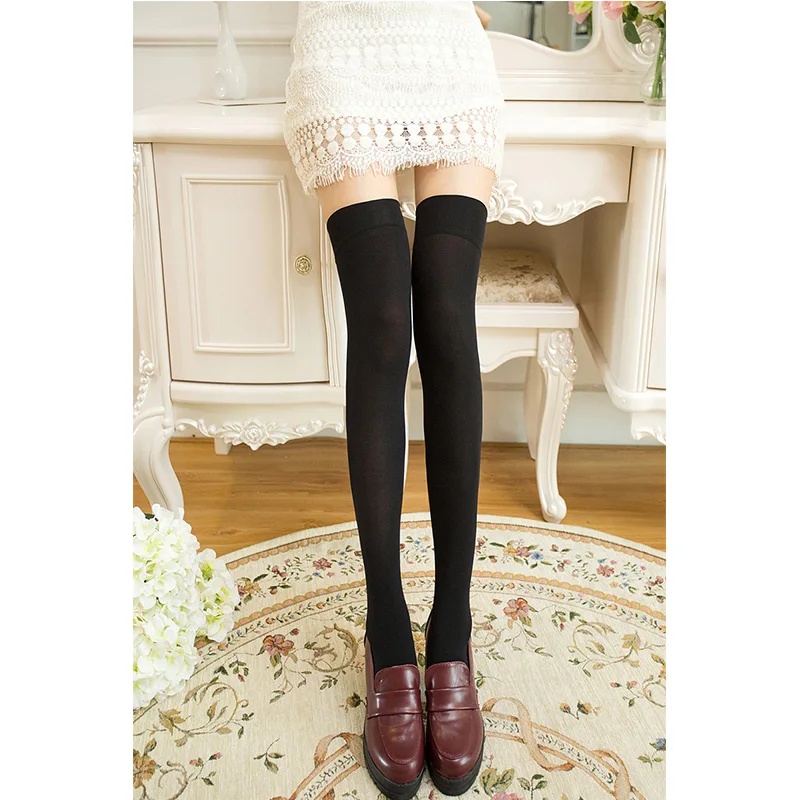 3 Colors New Women Over Knee Stocking Thigh High Temptation Stretch Nylon Stockings For Woman Girl Sex Products