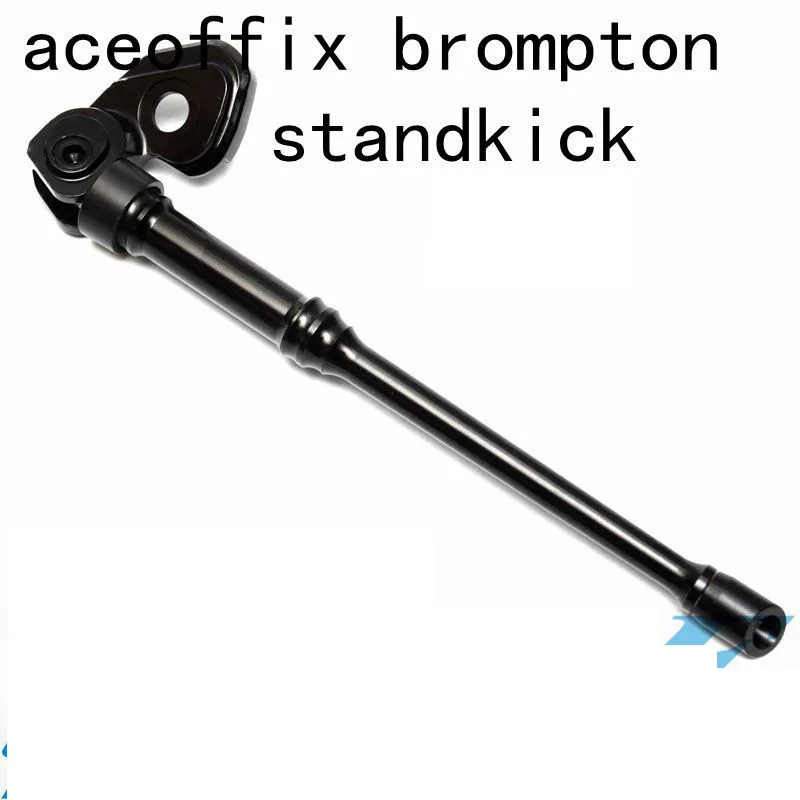 Aceoffix Подножка для велосипеда Brompton CNC алюминиевый сплав подножка стойки рамка - Цвет: Black