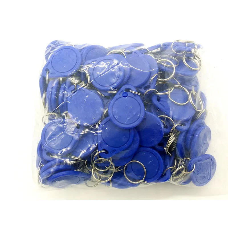 100pcs 13.56MHz RFID Tag NFC Tags Keyfob MFS50 Re-writable IC Key