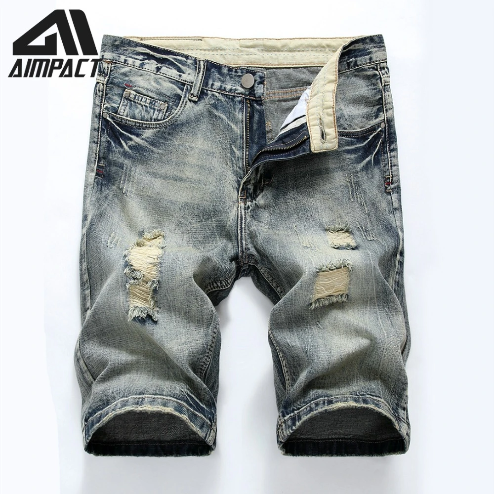 ripped jean shorts for men