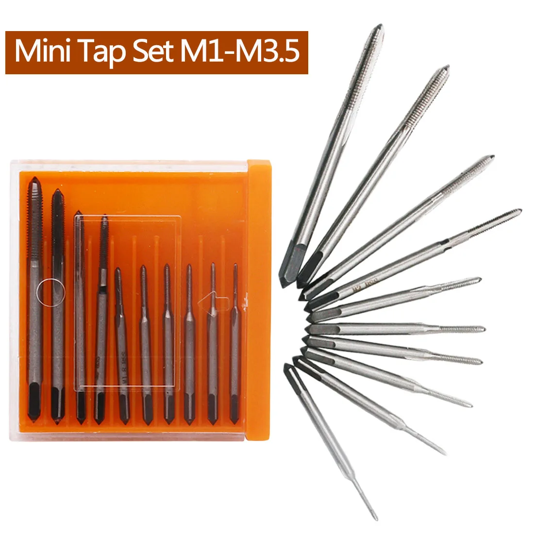 

Hand Tap 10pcs/set Thread Wire Tapping/Threading/Taps/Attack M1 M1.2 M1.4 M1.6 M1.7 M1.8 M2 M 2.5 M 3 M3.5 Hand Tools