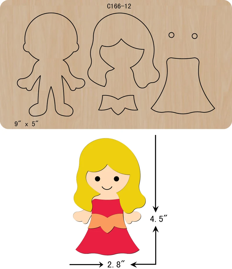 

New princess Wooden die Scrapbooking C-166-12 Cutting Dies