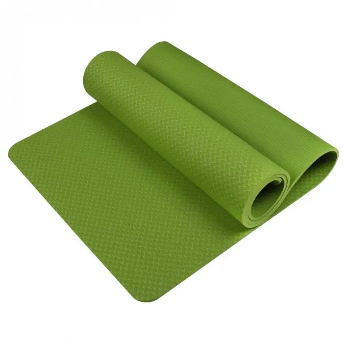 No-slip Yoga Mat 6mm TPE Sport Yoga Mat Fitness Pilates Gymnastics Widening Thickening Pad BB55