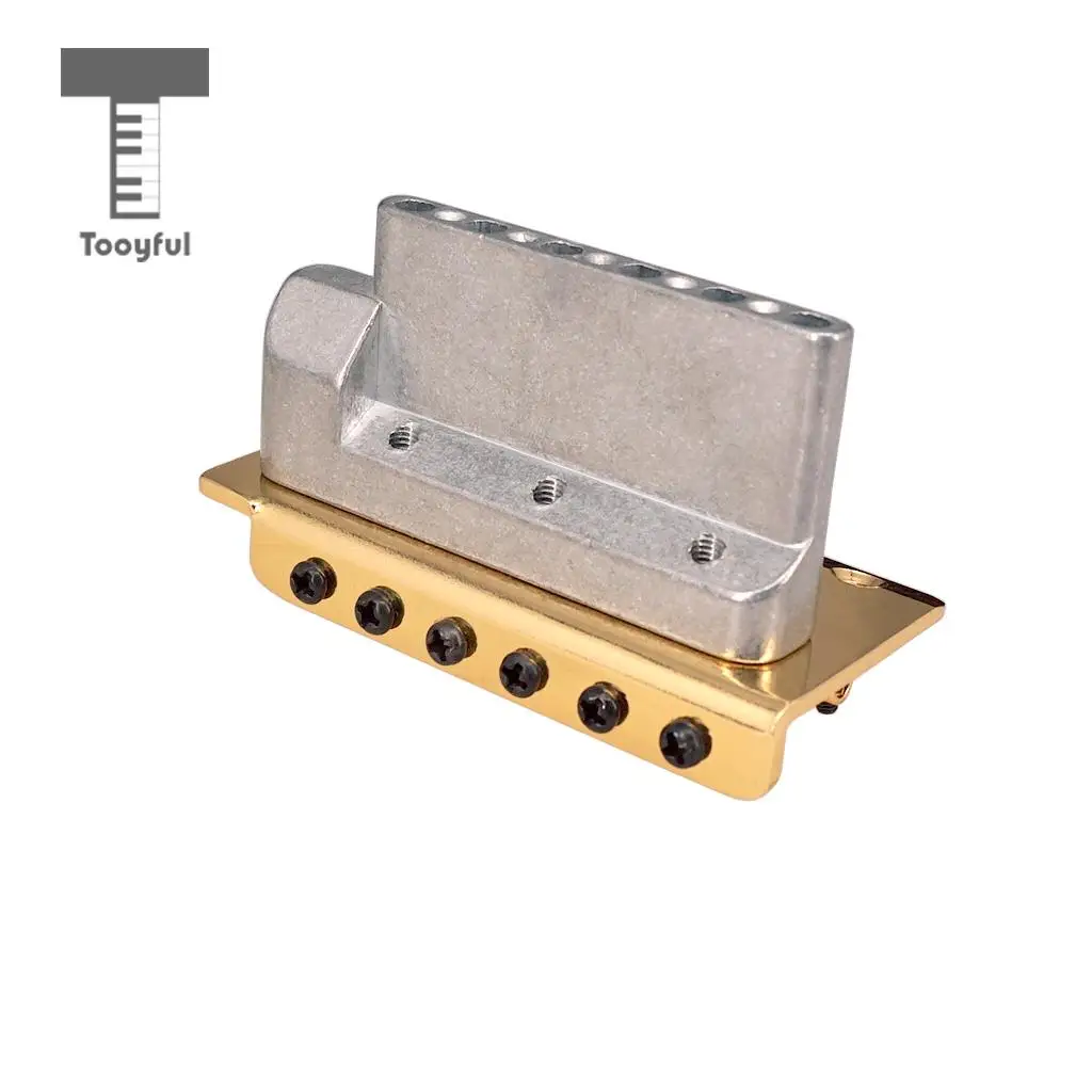 Tooyful 6 String Electric Guitar Roller Saddle Tremolo Bridge System with Whammy Bar for ST SQ