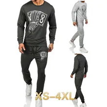 ZOGAA мужские наборы Модный повседневный спортивный мужской покерный принт набор psg спортивный костюм для бега для мужчин 3 цвета спортивный костюм для мужчин размер S-2XL