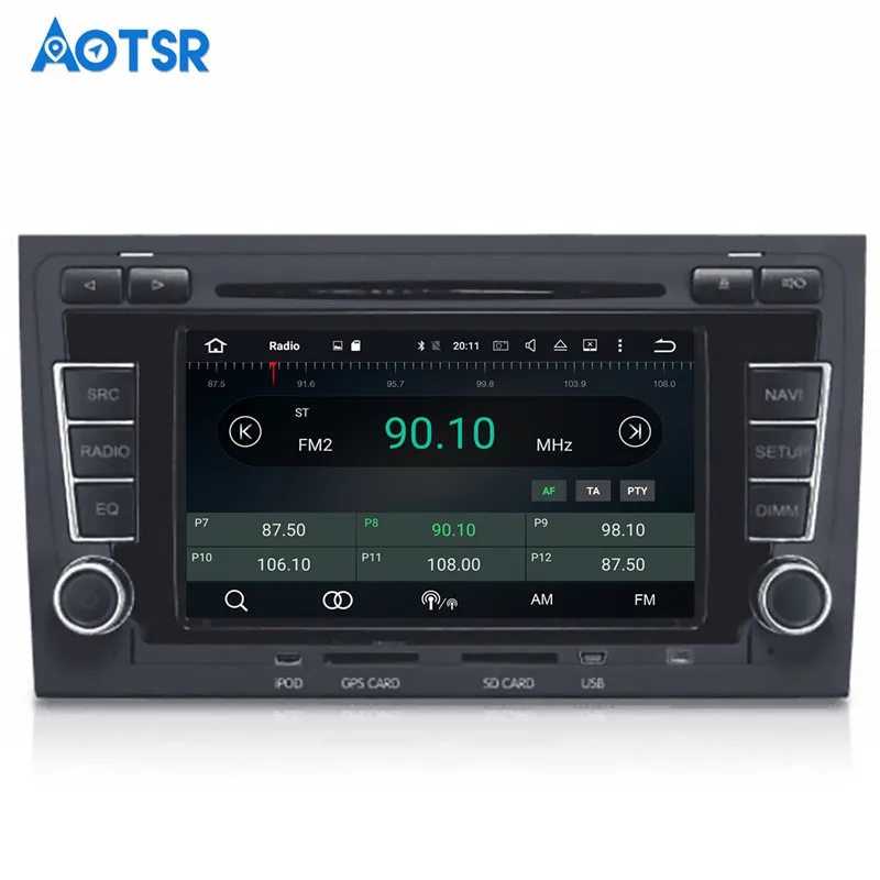 Excellent 2 DIN car DVD GPS For Audi A4 S4 RS4 2003-2012 with dvd player Radio navigation Audio multimedia capacitance touch screen stereo 12