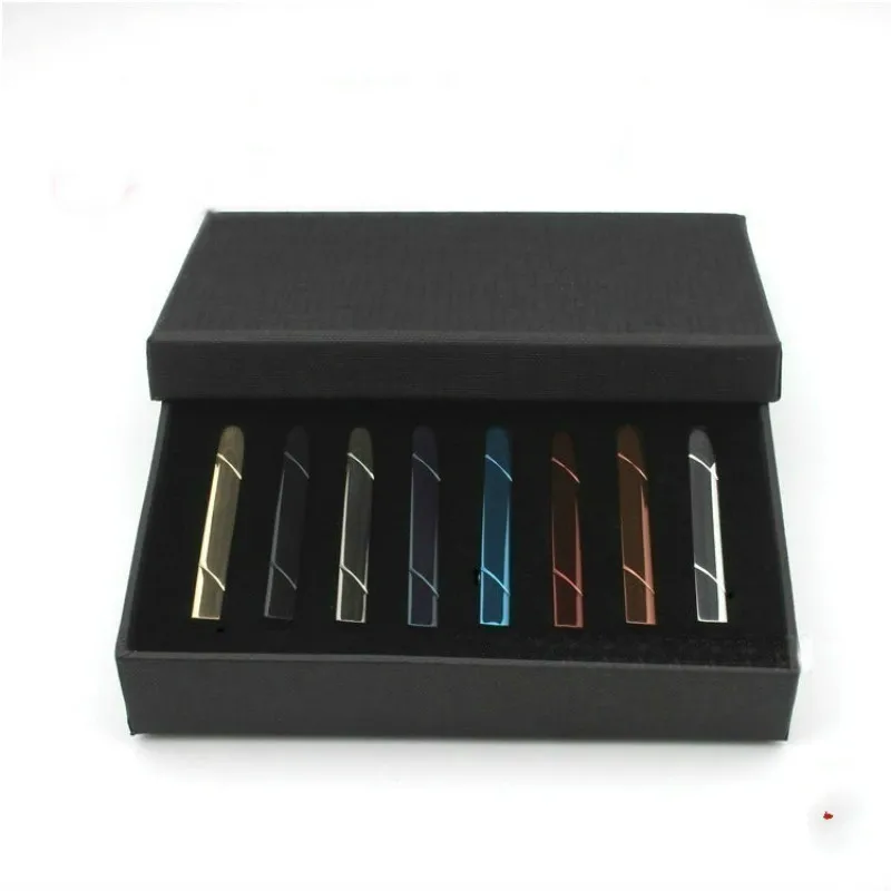 Модные Бизнес Повседневное зажим для галстука Stickpin комплект Медь tieclip Для мужчин