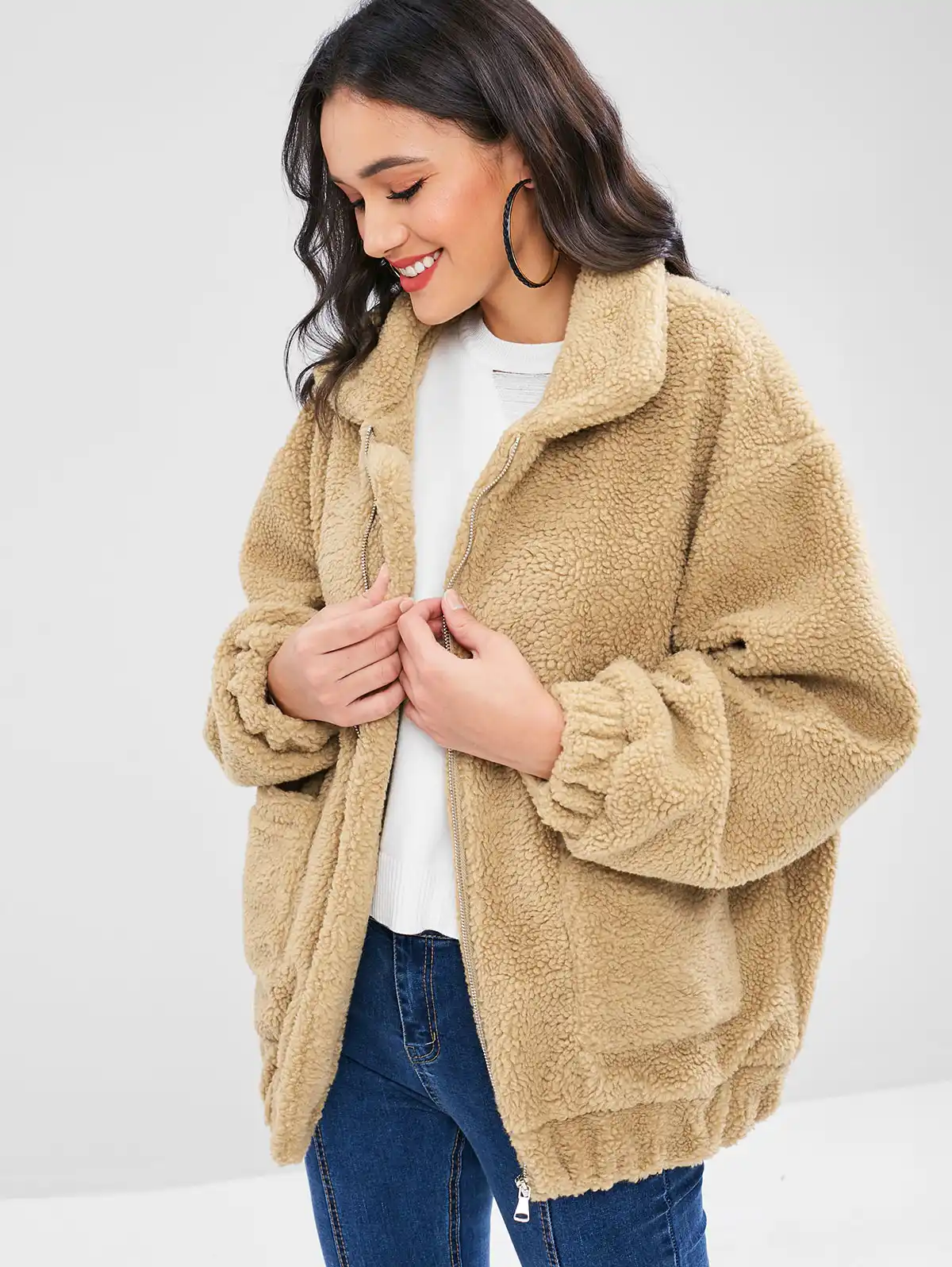 united states factory outlets online store ZAFUL 2019 Fluffy Zip Up Winter Teddy Coat Women Faux Fur Jacket ... united states factory outlets online store ZAFUL 2019 Fluffy Zip Up Winter Teddy Coat Women Faux Fur Jacket ...